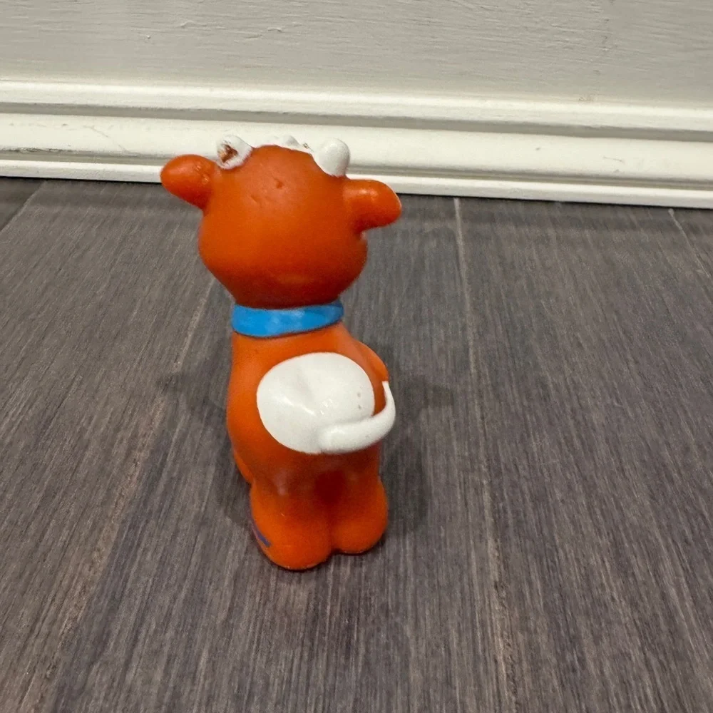 Little People Brown Orange Cow Farm Animal Figurine Learning Toy